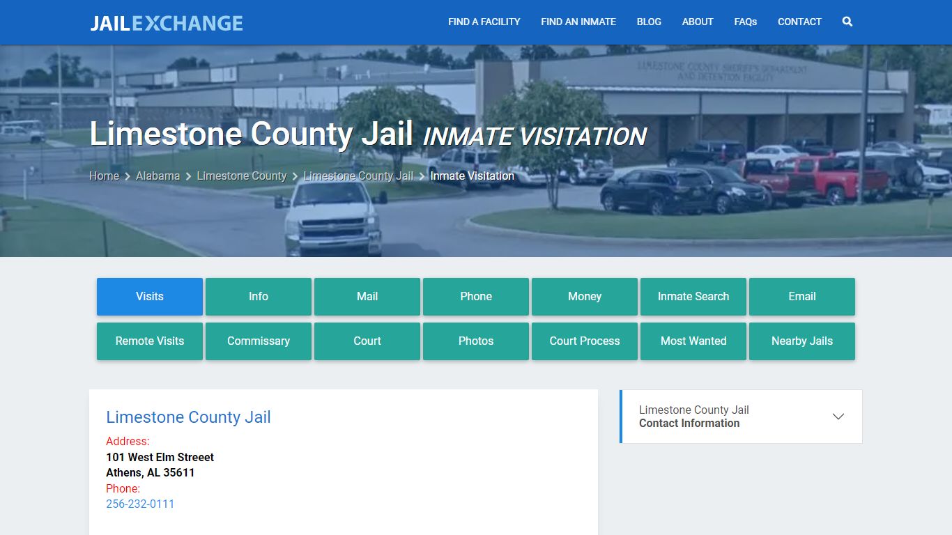 Inmate Visitation - Limestone County Jail, AL - Jail Exchange